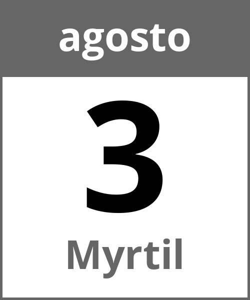 Festa Myrtil agosto 3.8.