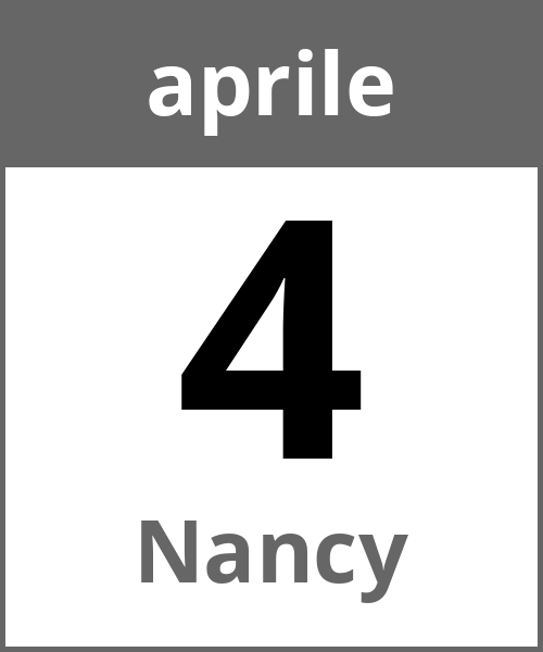 Festa Nancy aprile 4.4.