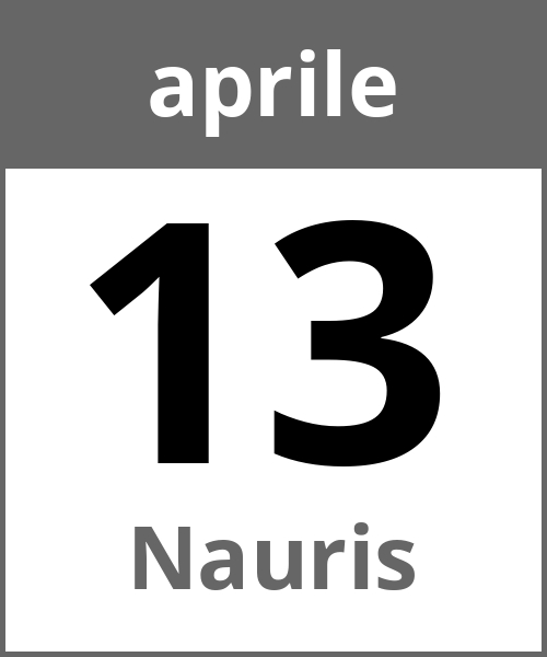 Festa Nauris aprile 13.4.