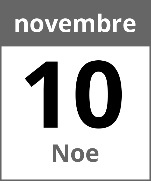 Festa Noe novembre 10.11.