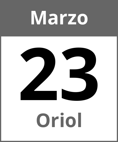 Festa Oriol Marzo 23.3.