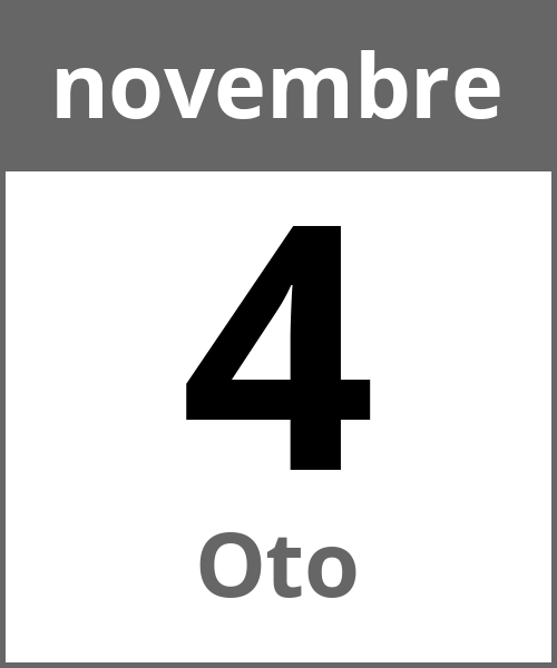 Festa Oto novembre 4.11.