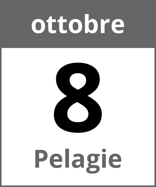 Festa Pelagie ottobre 8.10.