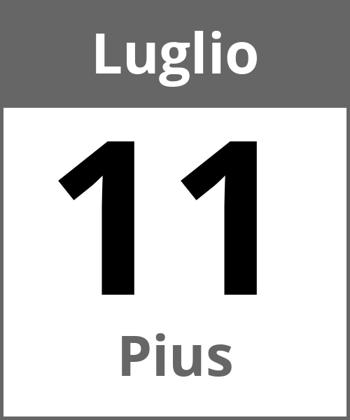 Festa Pius Luglio 11.7.