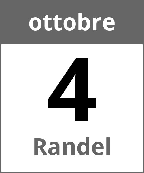 Festa Randel ottobre 4.10.