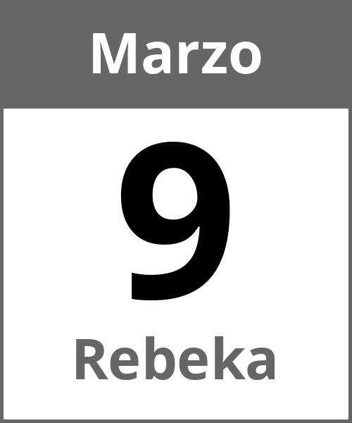 Festa Rebeka Marzo 9.3.