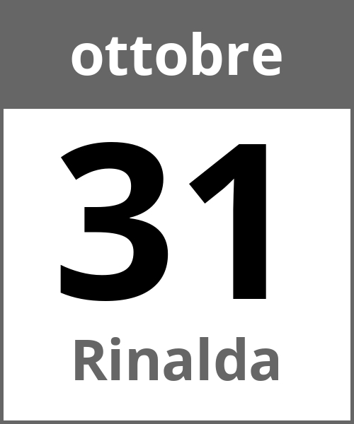 Festa Rinalda ottobre 31.10.