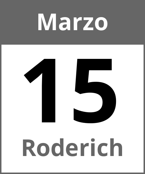 Festa Roderich Marzo 15.3.