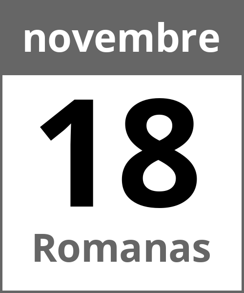 Festa Romanas novembre 18.11.