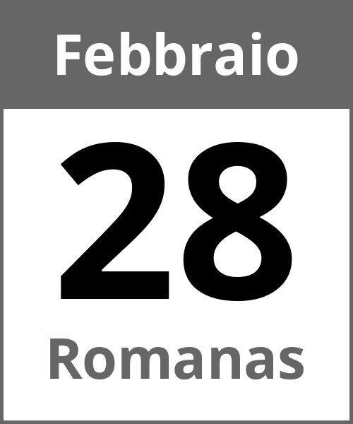 Festa Romanas Febbraio 28.2.