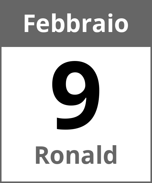 Festa Ronald Febbraio 9.2.