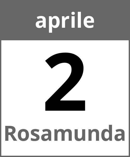 Festa Rosamunda aprile 2.4.