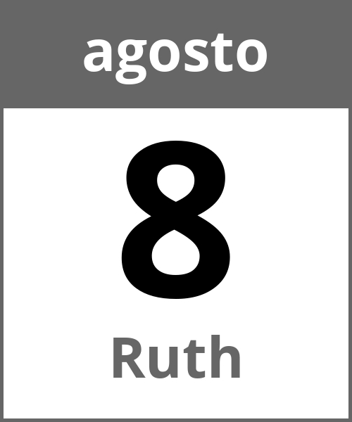 Festa Ruth agosto 8.8.