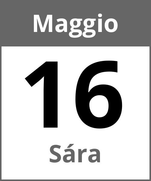 Festa Sára Maggio 16.5.