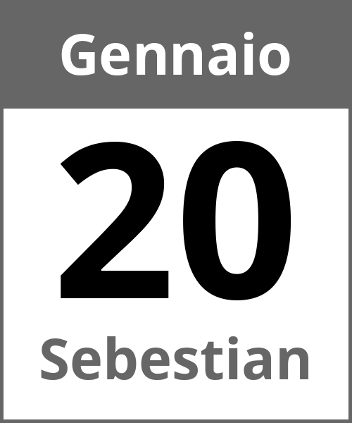 Festa Sebestian Gennaio 20.1.