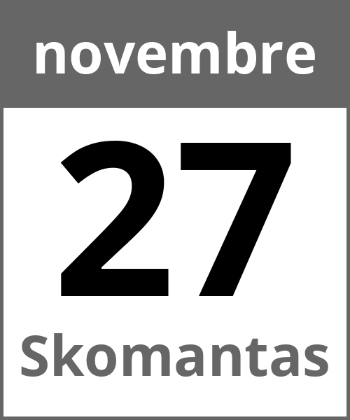 Festa Skomantas novembre 27.11.