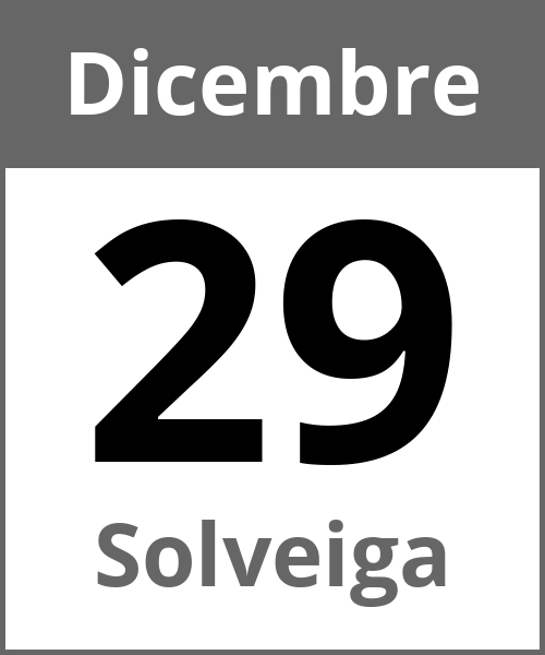 Festa Solveiga Dicembre 29.12.