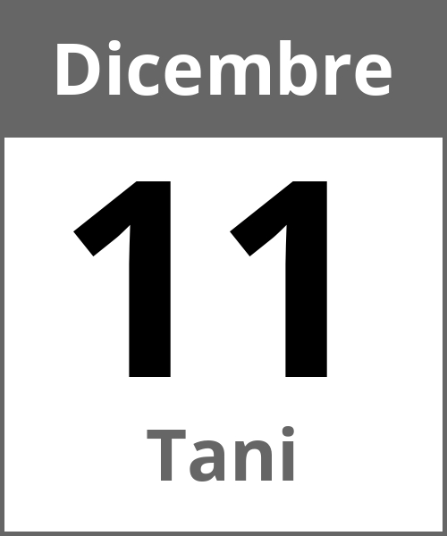 Festa Tani Dicembre 11.12.