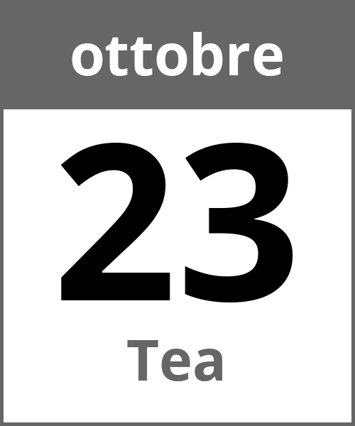 Festa Tea ottobre 23.10.