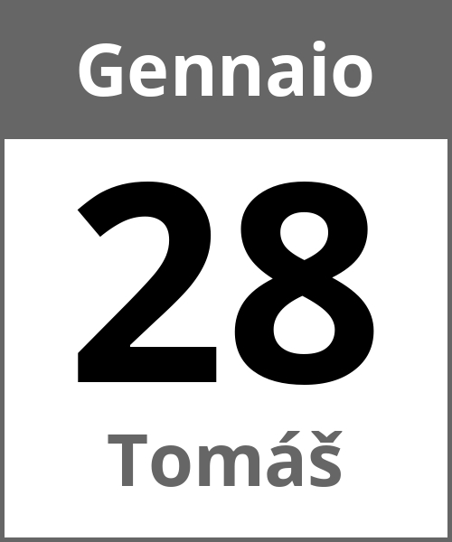 Festa Tomáš Gennaio 28.1.