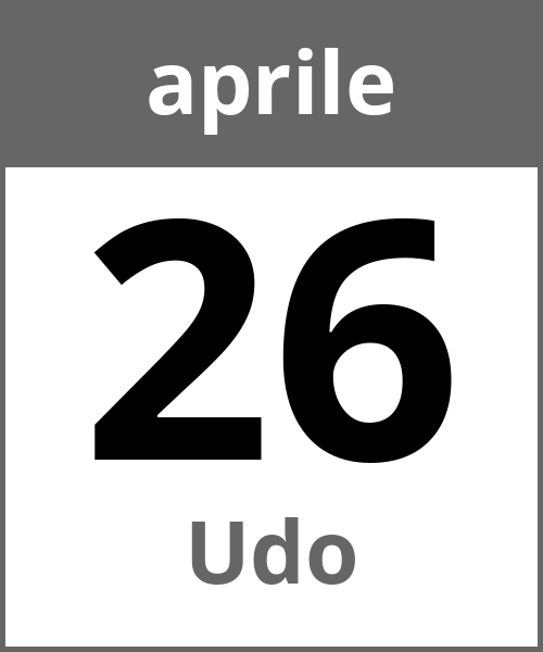 Festa Udo aprile 26.4.