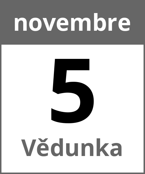 Festa Vědunka novembre 5.11.