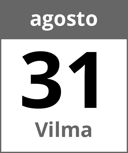 Festa Vilma agosto 31.8.