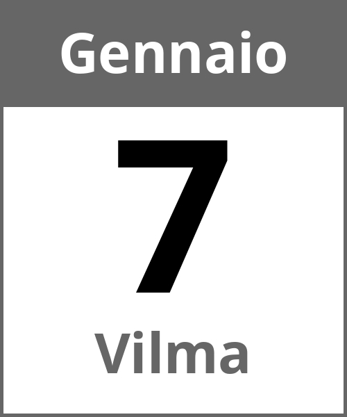 Festa Vilma Gennaio 7.1.