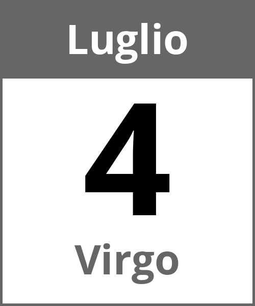 Festa Virgo Luglio 4.7.