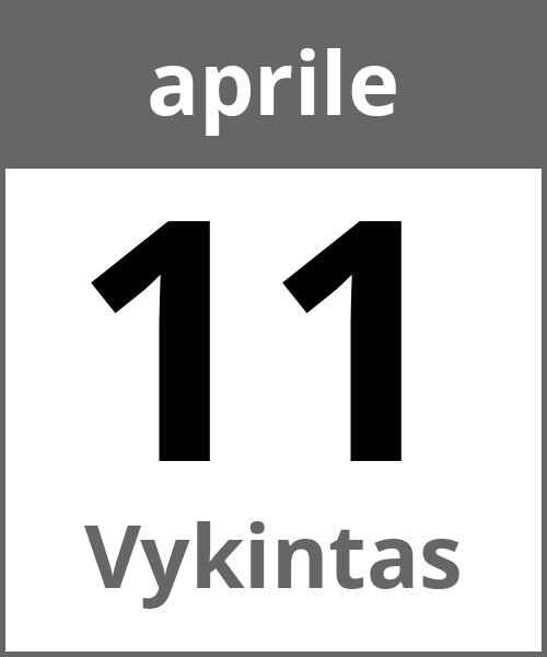 Festa Vykintas aprile 11.4.