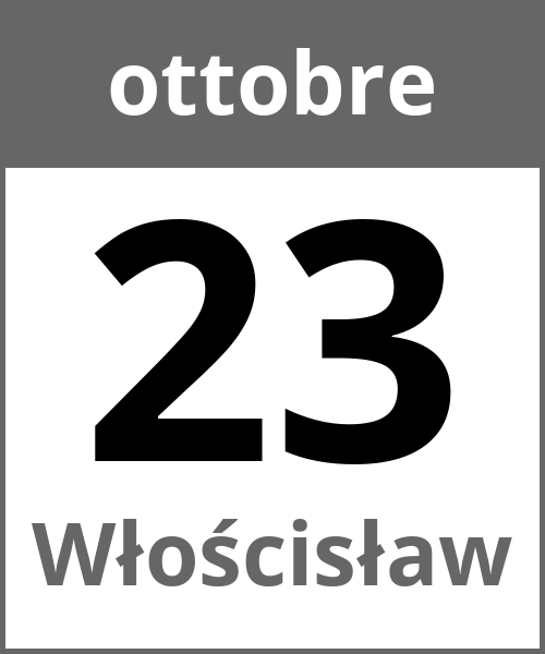 Festa Włościsław ottobre 23.10.