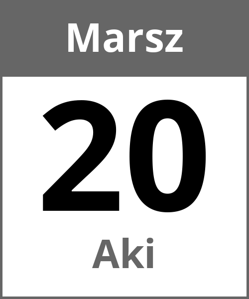 Swieto Aki Marsz 20.3.