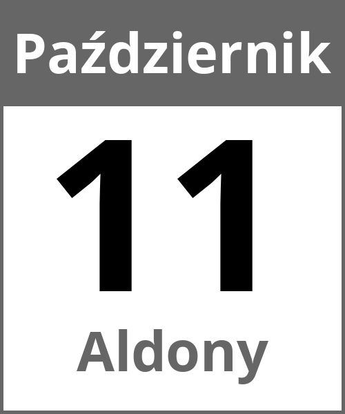 Swieto Aldony Październik 11.10.