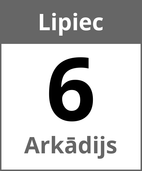 Swieto Arkādijs Lipiec 6.7.