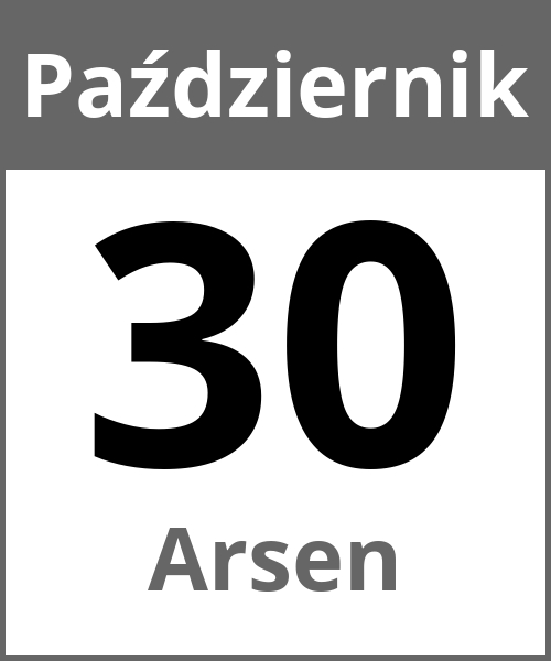 Swieto Arsen Październik 30.10.