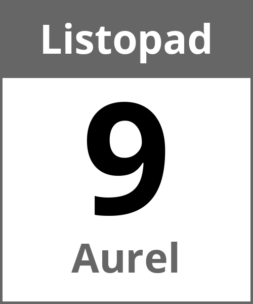 Swieto Aurel Listopad 9.11.