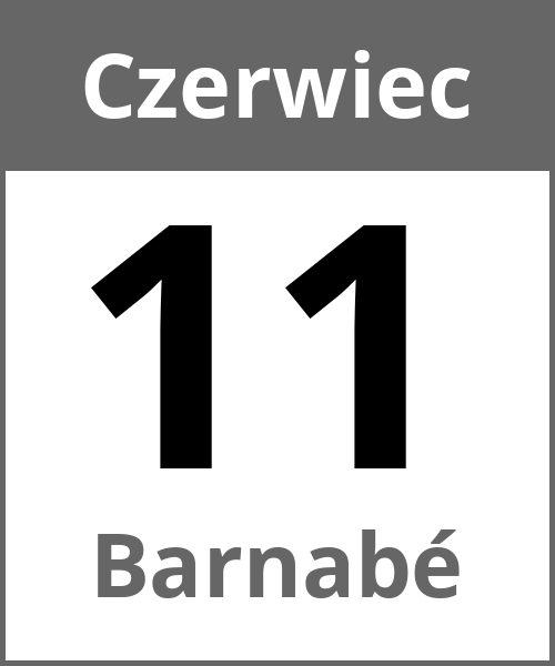 Swieto Barnabé Czerwiec 11.6.