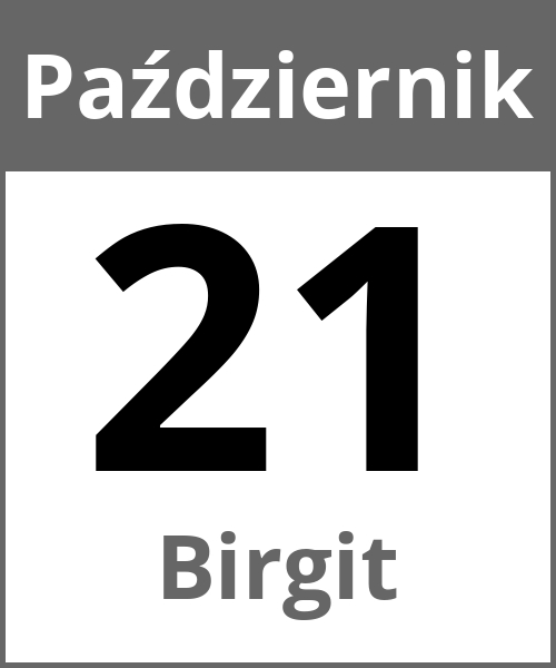 Swieto Birgit Październik 21.10.