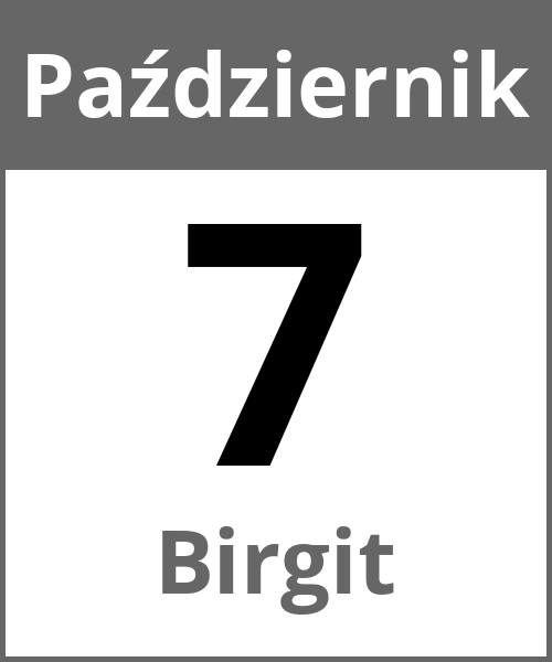 Swieto Birgit Październik 7.10.