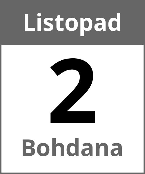 Swieto Bohdana Listopad 2.11.