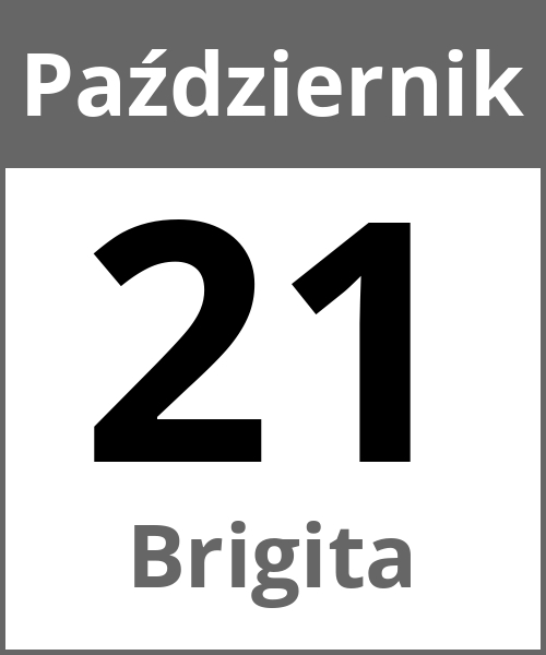 Swieto Brigita Październik 21.10.