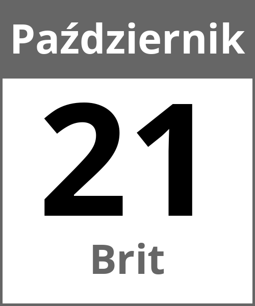 Swieto Brit Październik 21.10.