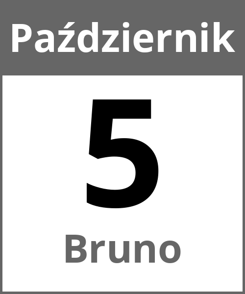 Swieto Bruno Październik 5.10.