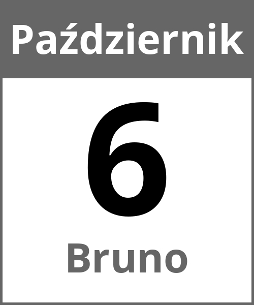 Swieto Bruno Październik 6.10.