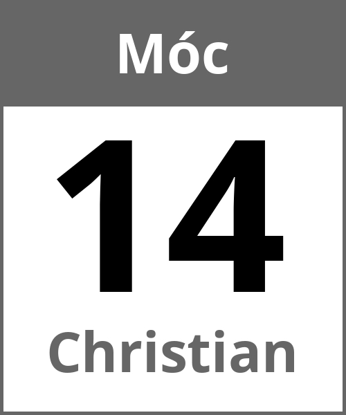 Swieto Christian Móc 14.5.