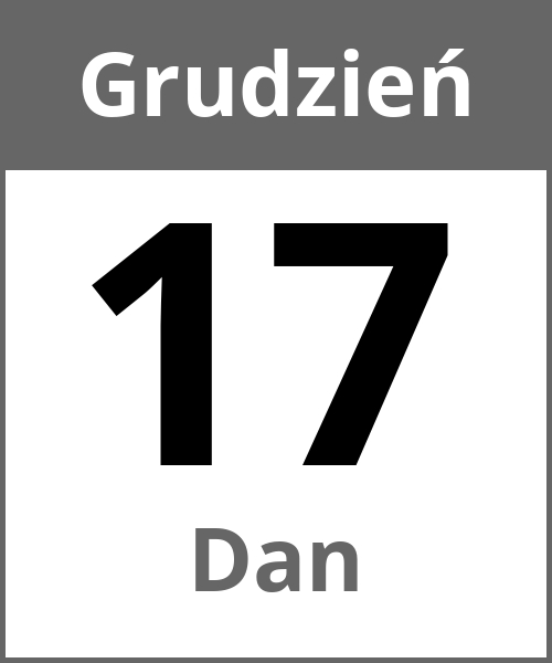 Swieto Dan Grudzień 17.12.