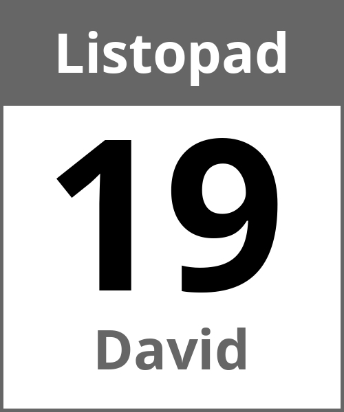 Swieto David Listopad 19.11.