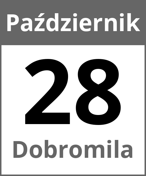 Swieto Dobromila Październik 28.10.