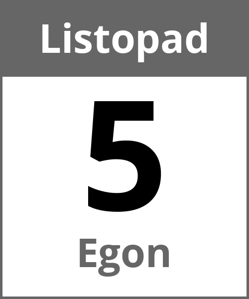 Swieto Egon Listopad 5.11.