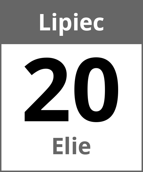 Swieto Elie Lipiec 20.7.